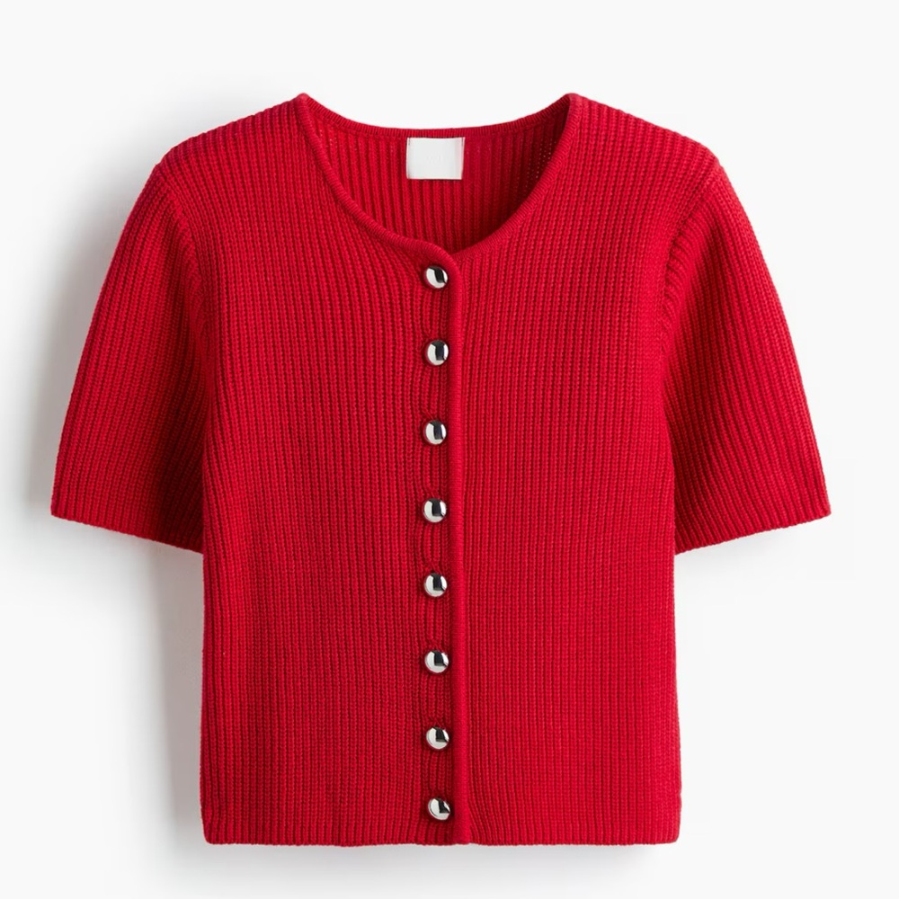 H&M Vibrant Red Women's Cardigan